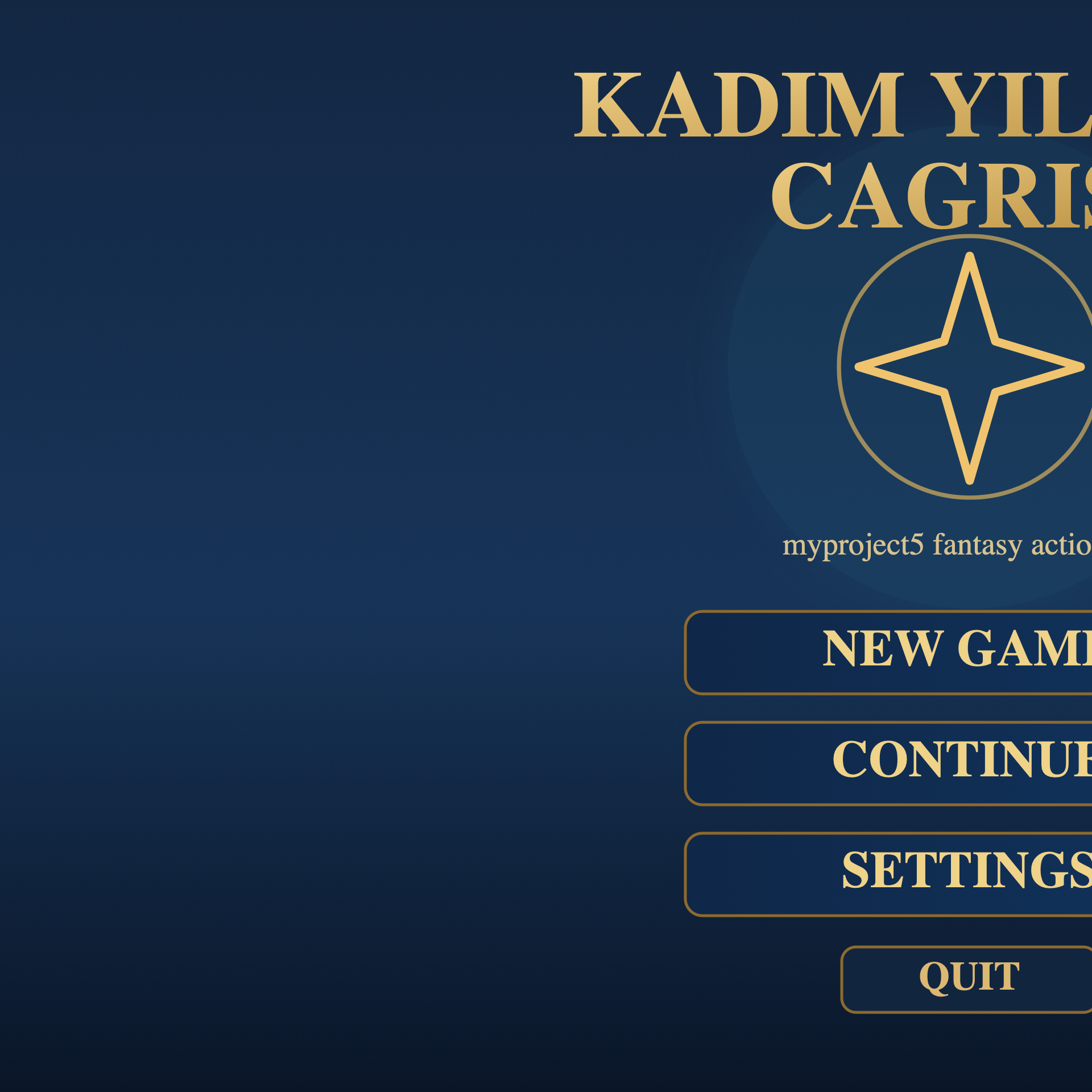 Oyun Ana Menüsü